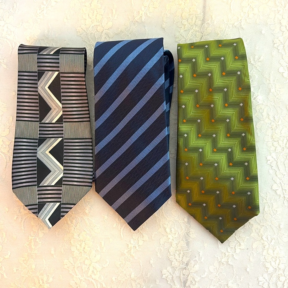 Lot of 3 George Martin Men’s Neckties